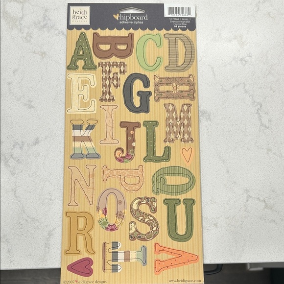 Heidi Grace Designs Alphabet Scrapbook Stickers Set - Picture 6 of 8